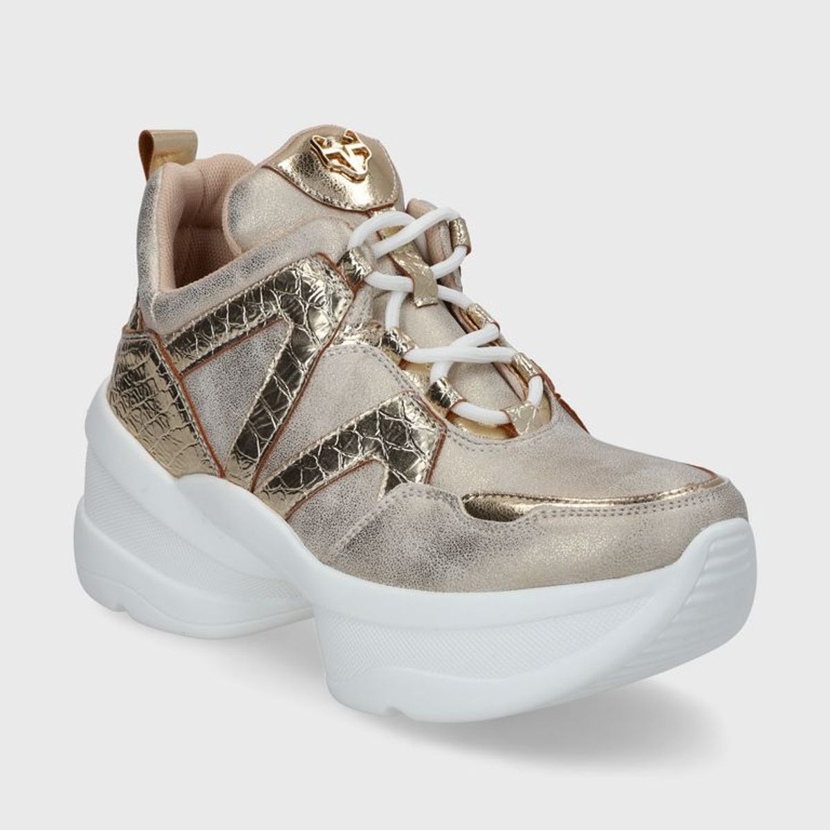 GOTTA - Zapatilla Plataforma Dorada Mujer C7293