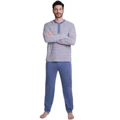 BECKIL - COD 3118 PIJAMA ALGODON GAMUZADO LISTADO