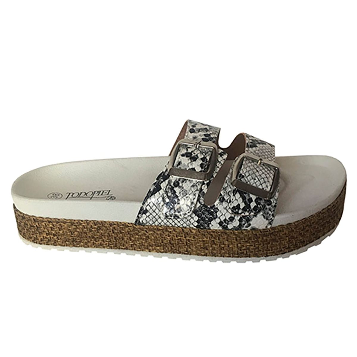 TODOPIEL - Sandalia Mujer Blanco Todopiel