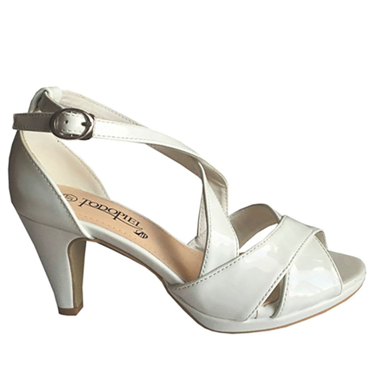 TODOPIEL - Sandalia Mujer Blanco Todopiel