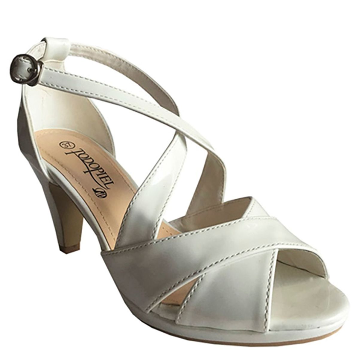 TODOPIEL - Sandalia Mujer Blanco Todopiel