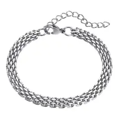ROYAL - Pulsera Doble Acero Quirúrgico Hombre Moda madriz.