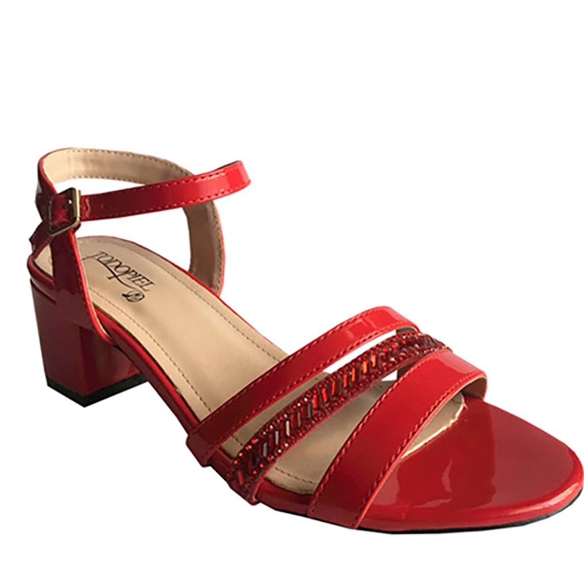 TODOPIEL - Sandalia Mujer Rojo Todopiel