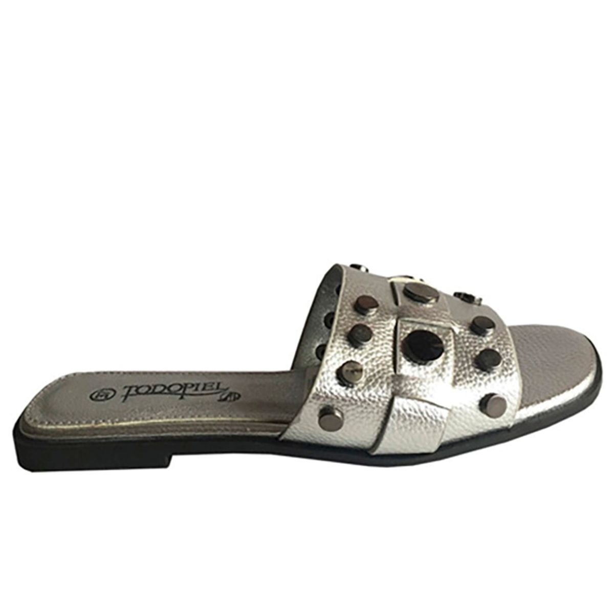 TODOPIEL - Sandalia Mujer Plateado Todopiel