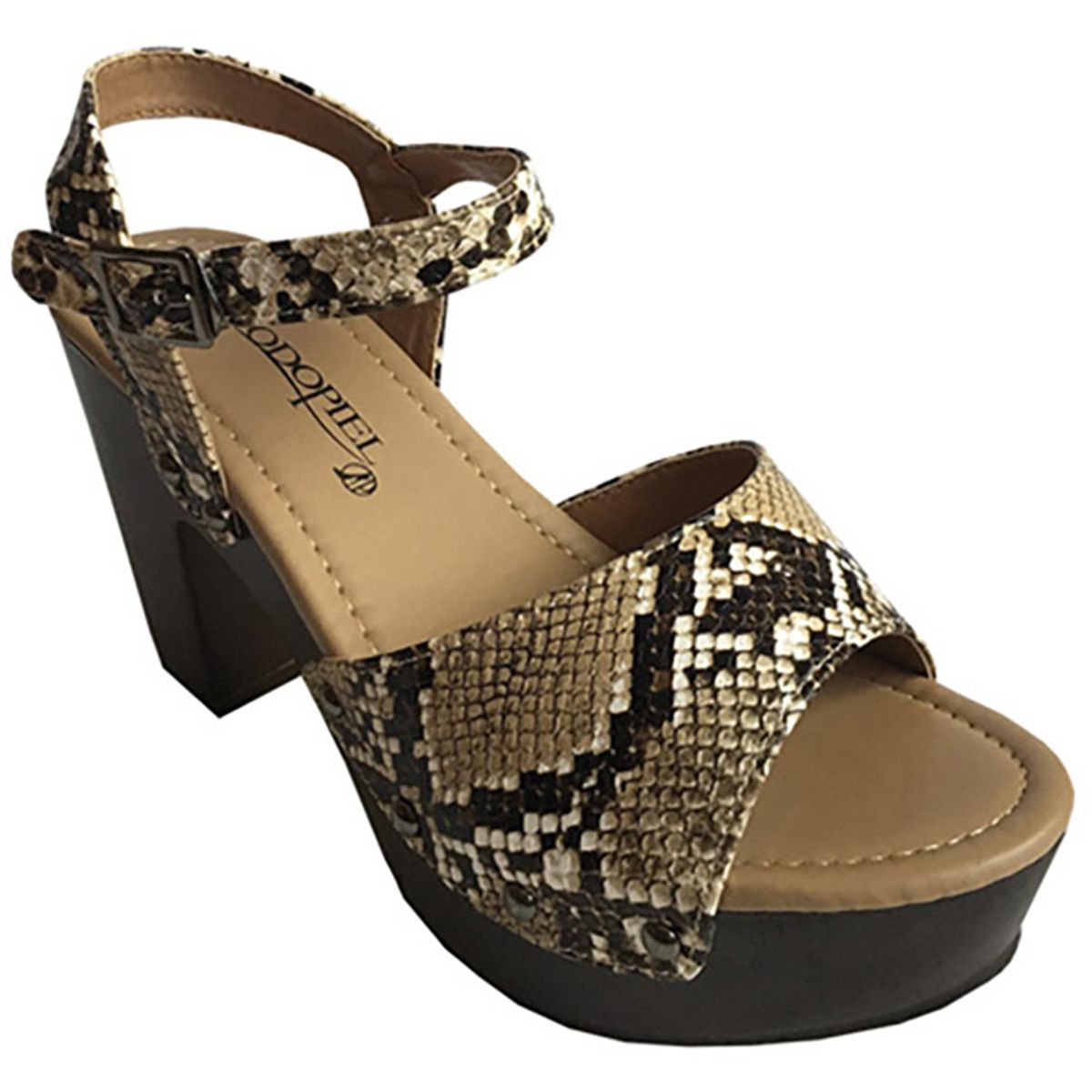 TODOPIEL - Sandalia Mujer Café Todopiel