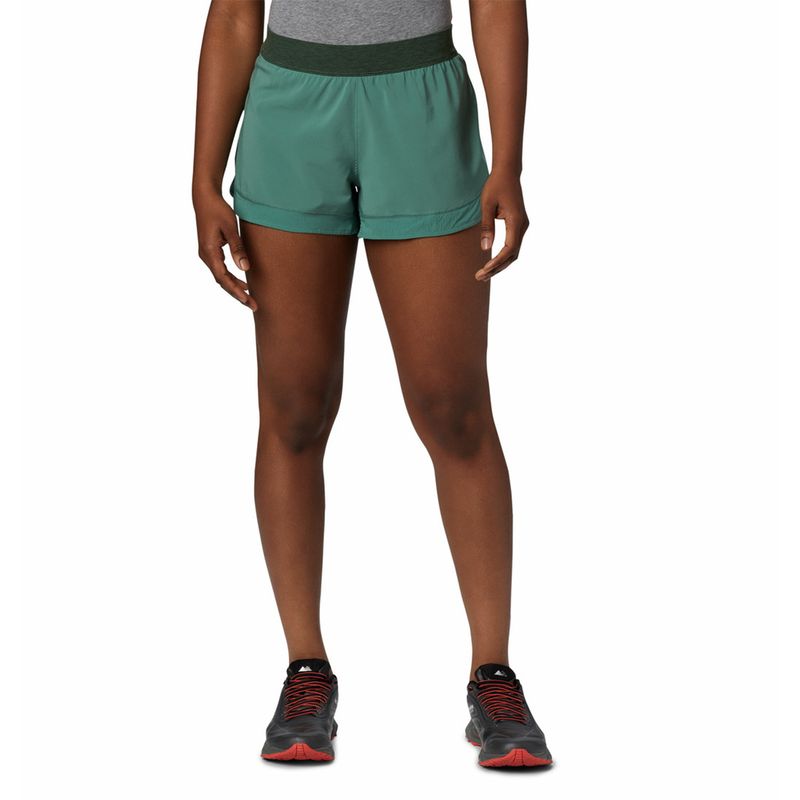 COLUMBIA - Short Mujer Titan Ultra Ii Verde COLUMBIA