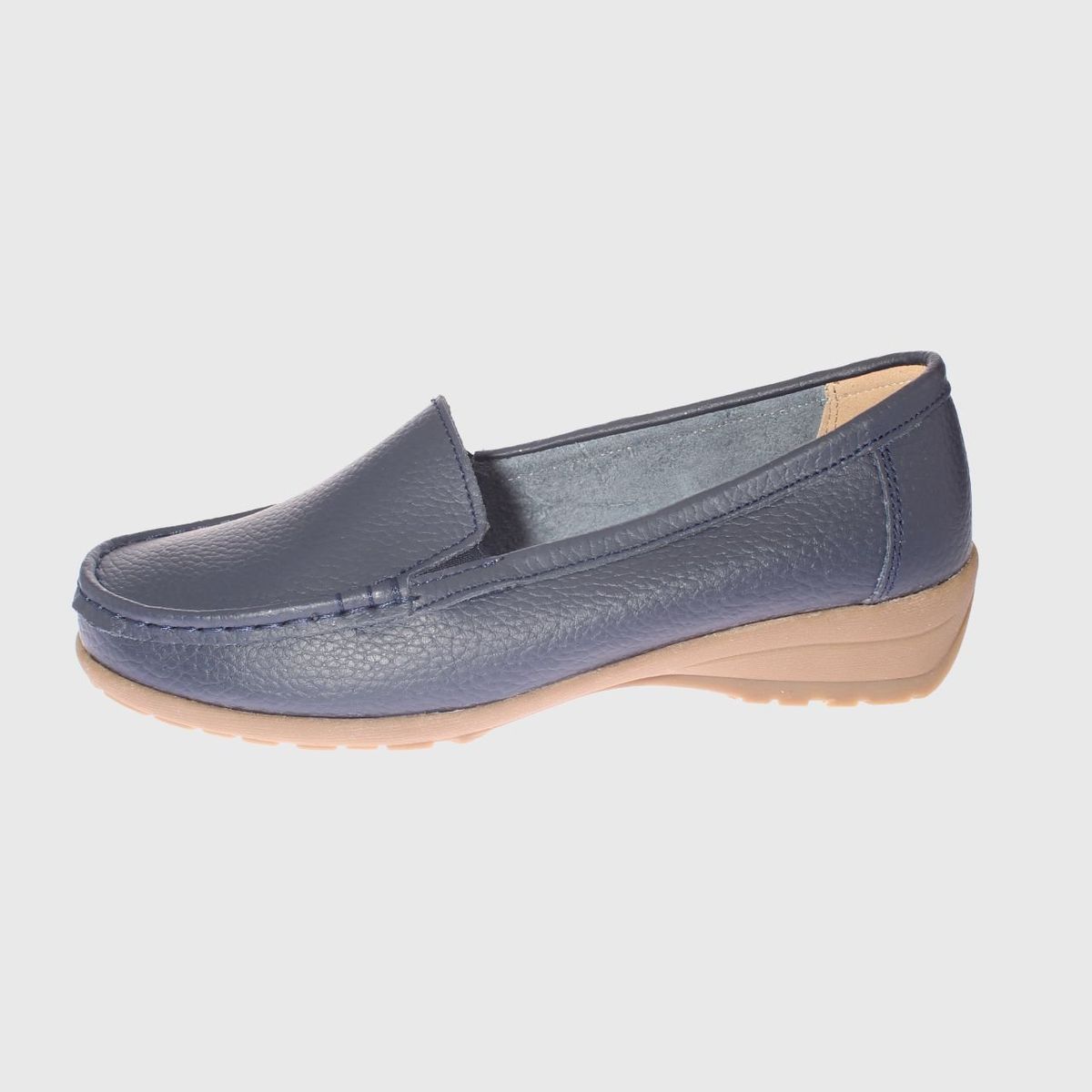 VIA FRANCA - Mocasin Casual Para Mujer Color Navy