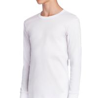 Camiseta Cuello Polo Manga Larga Blanco