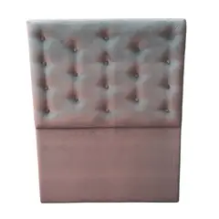 GENERICO - Respaldo 1 1/2 Gris Felpa Botone a piso Muebles Rimar