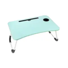 GENERICO - MESA CAMA PORTÁTIL BANDEJA NOTEBOOK LAPTOP TELETRABAJO COLOR CELESTE