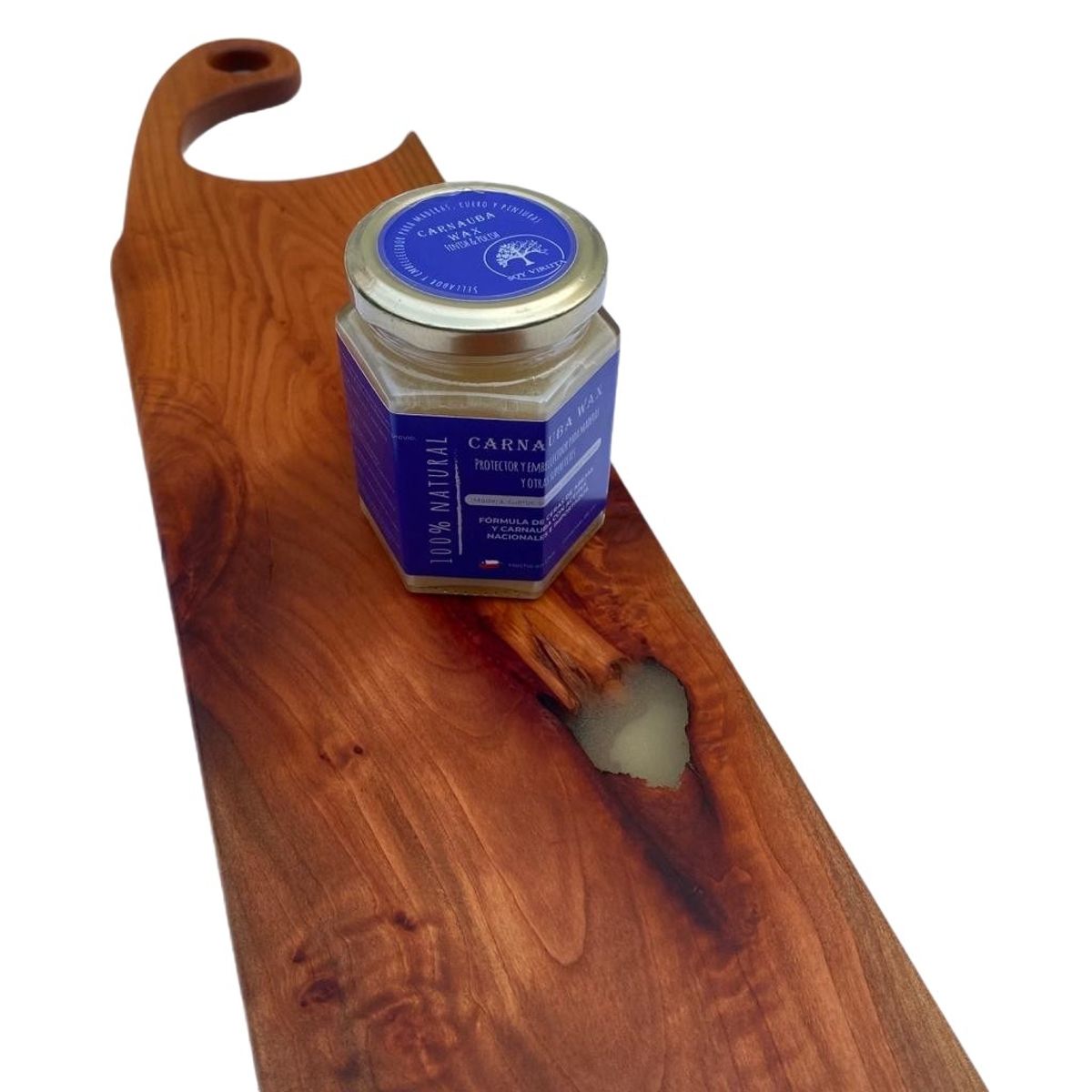 SOY VIRUTA - Cera de Carnauba y Abejas Sellador Para Maderas y Cueros