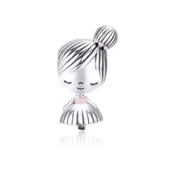 SILVER HEART - Charm Dulce Niña en Plata Fina 925