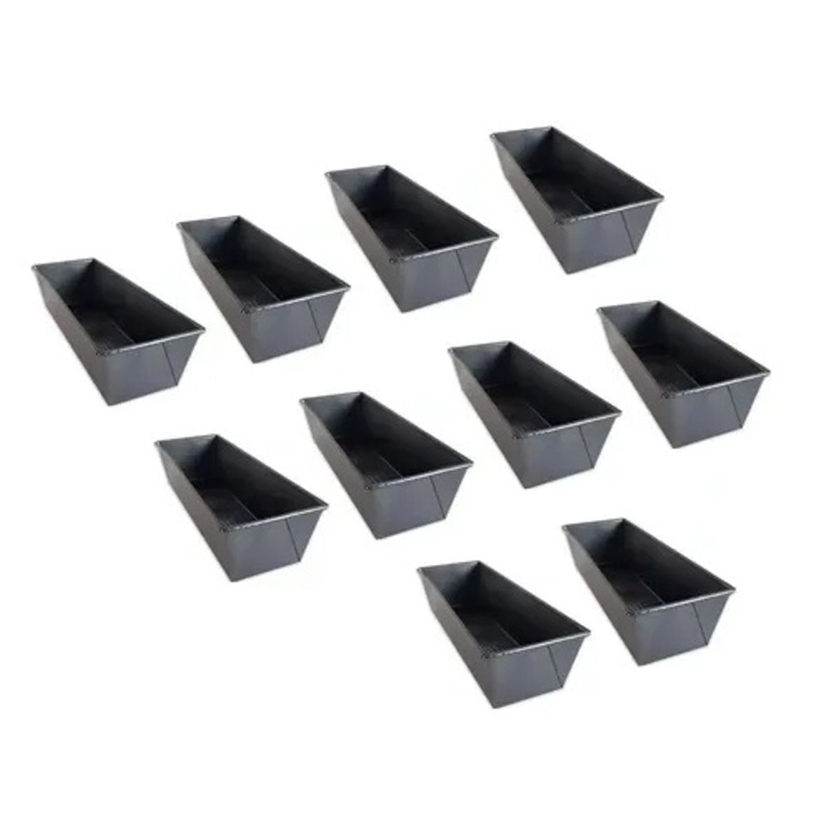 GENERICO - Pack X10 Molde Pan Molde Para Pan De Molde Rectangular 30cm