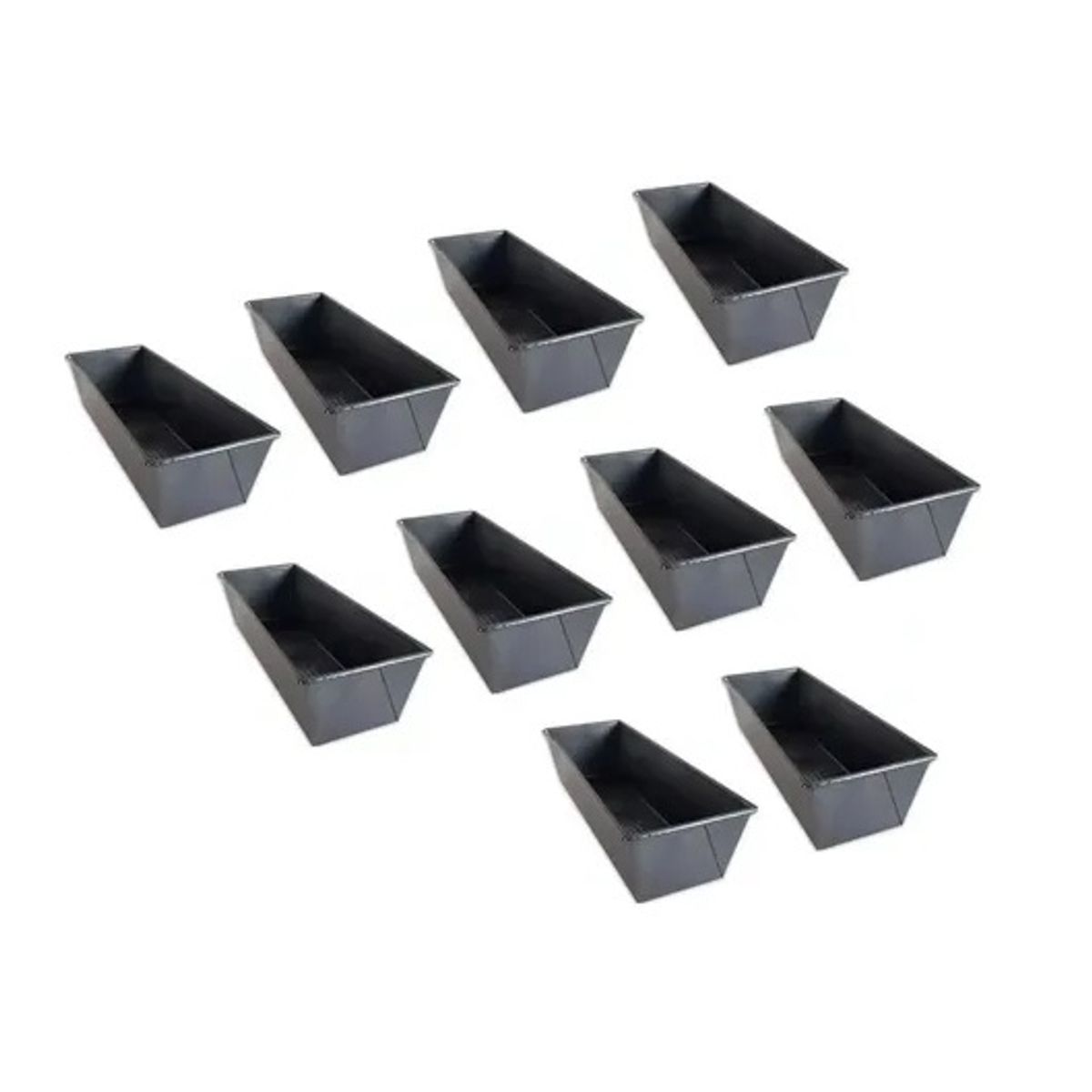GENERICO - Pack X10 Molde Pan Molde Para Pan De Molde Rectangular 30cm