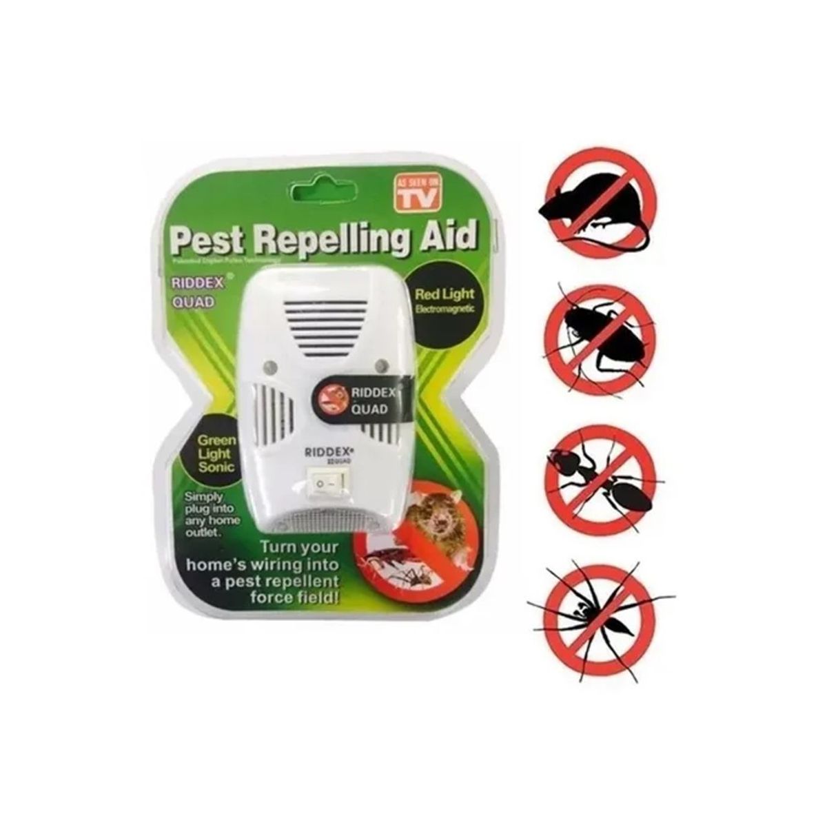 GENERICO - Trampa Ratones Repelente Insectos Electrico