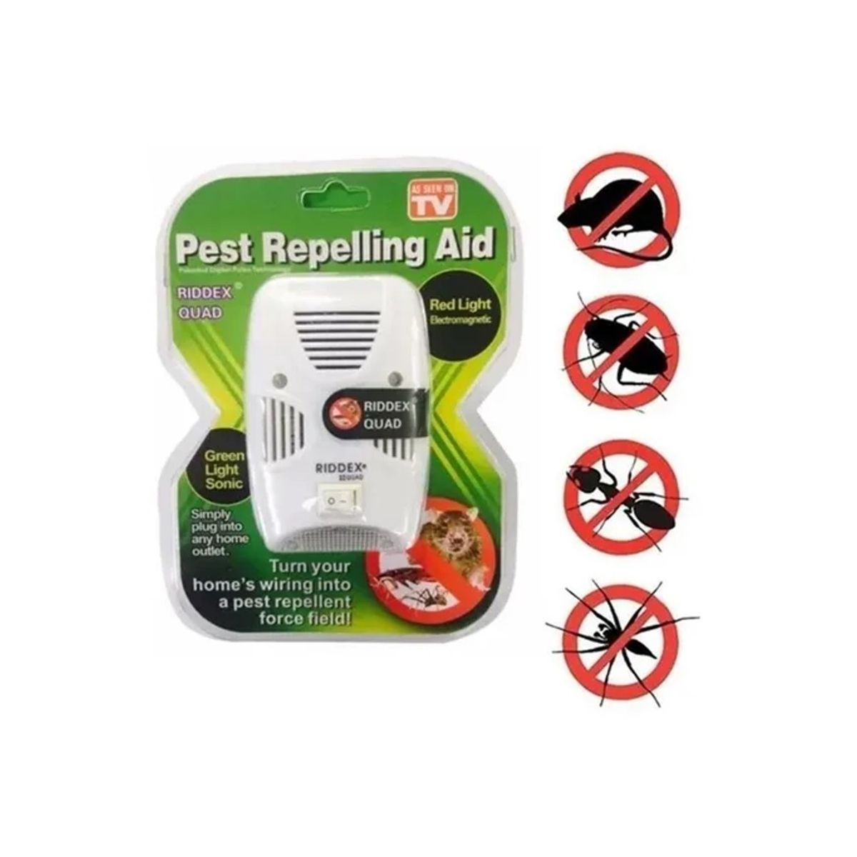 GENERICO - Trampa Ratones Repelente Insectos Electrico