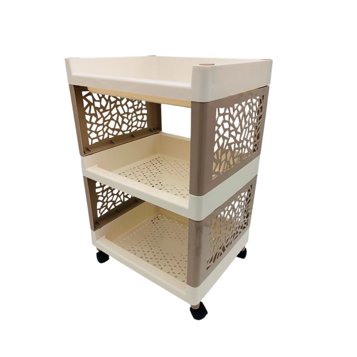 GENERICO - Estante Repisa Organizador librero 3 niveles 6044 Beige