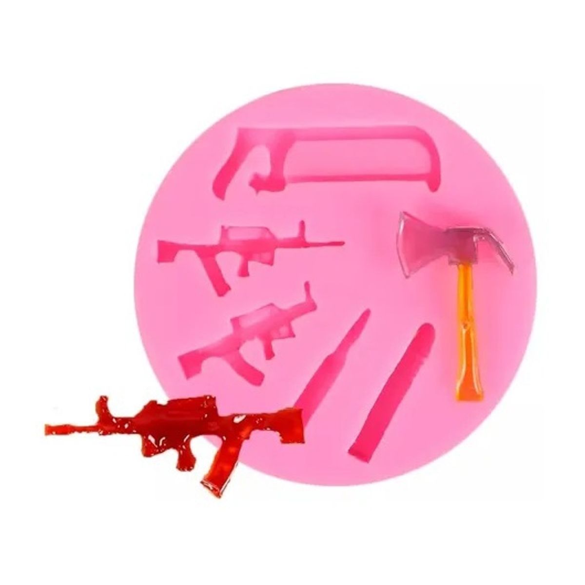 GENERICO - Molde De Silicona Molde Fondant Hacha 6066