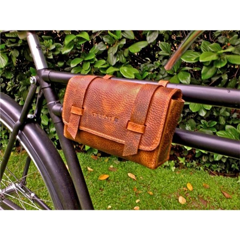 TRELKE - BOLSO BICICLETA YAFÜN MARRÓN ENVEJECIDO