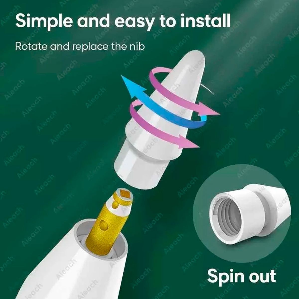 GENERICO - Punta Reemplazo Compatible Con Apple Pencil 1era Y 2da Gen