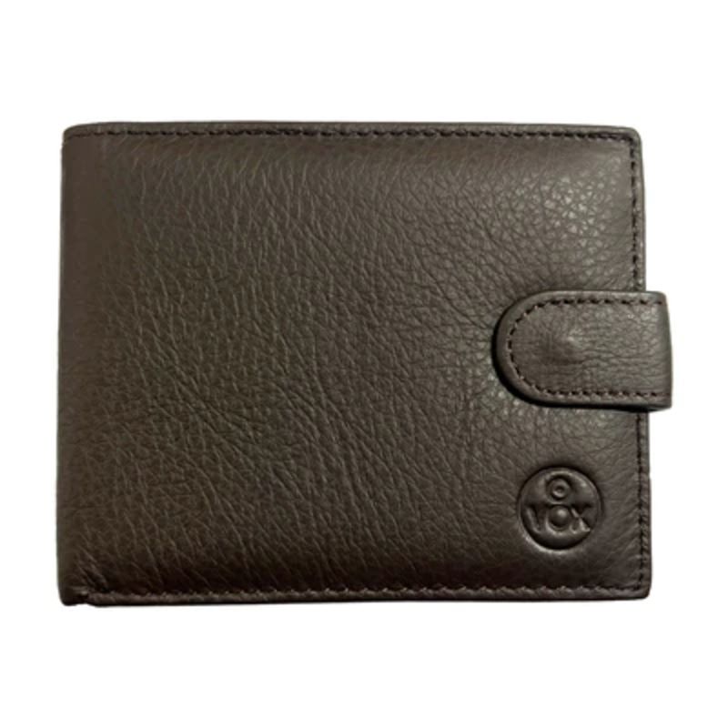 VOX - Billetera Cuero Café con Broche 8386C