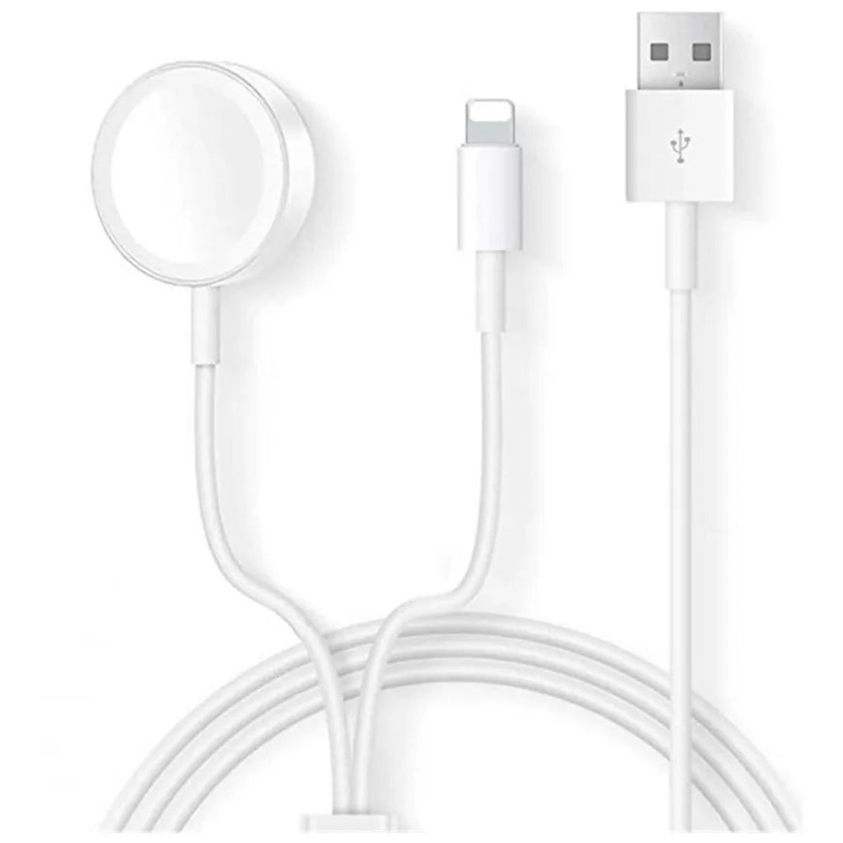 KUANGYE - Cargador 2 En 1 compatible con Apple Watch Y iPhone/iPad