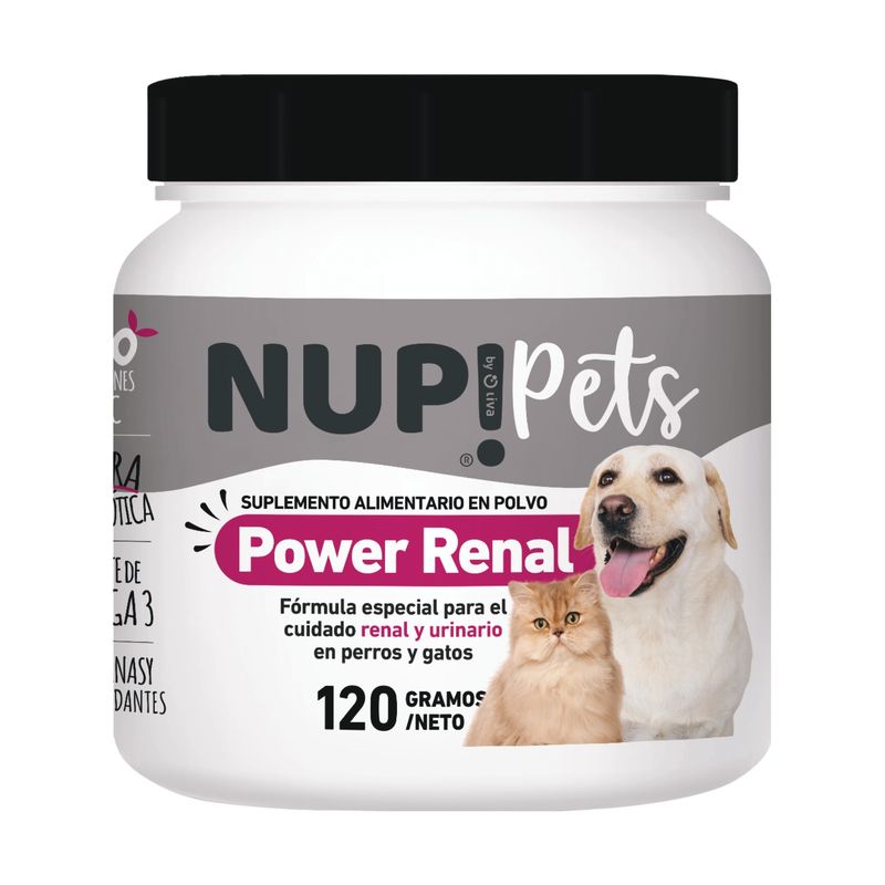 NUP - NUP!Pets Power Renal - Probióticos Cuidado renal y urinarios 60 dosis