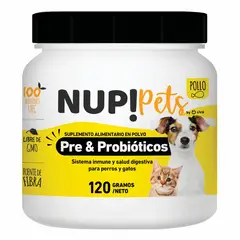 NUP - Pets Pre y probiótico Pollo - Sist digestivo 60 dosis