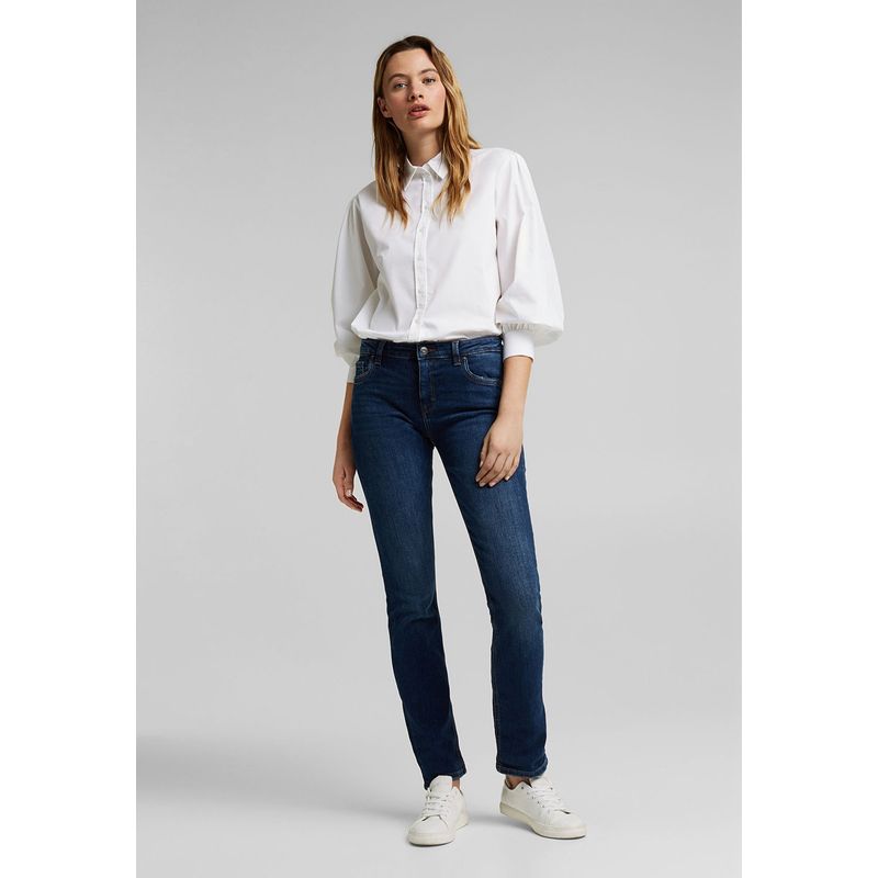 ESPRIT - Jeans Straight Tiro Medio Mujer Esprit ESPRIT