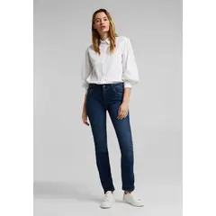 ESPRIT - Jeans Straight Tiro Medio Mujer