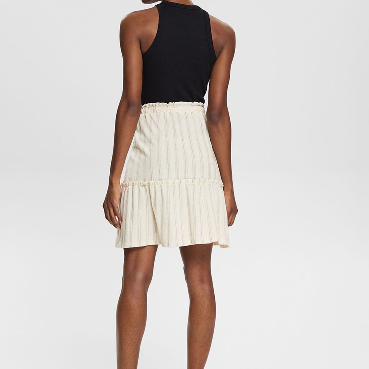 ESPRIT - Falda Con Cordón En Mezcla De Algodón Esprit ESPRIT