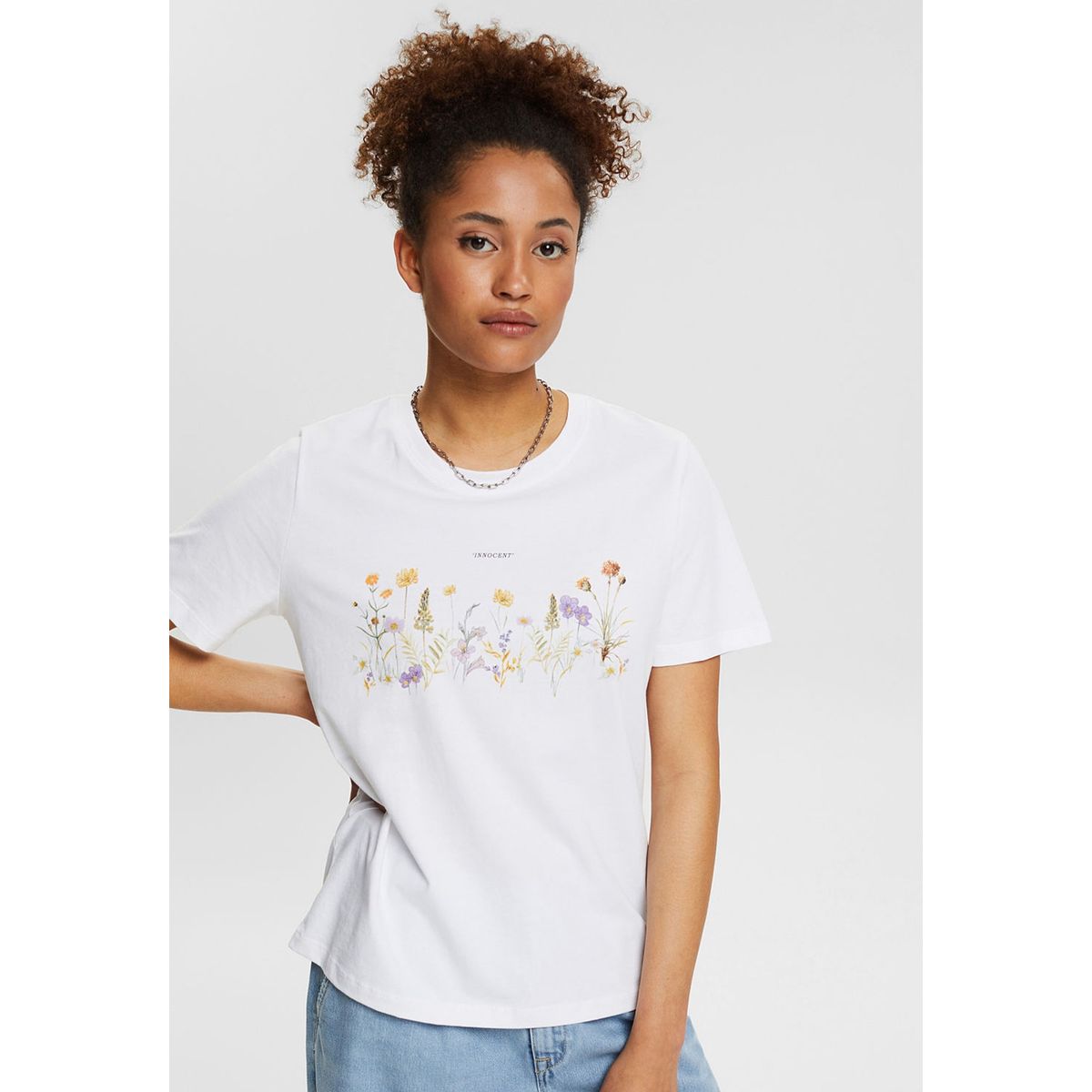 ESPRIT - Polera Con Estampado De Flores Esprit ESPRIT
