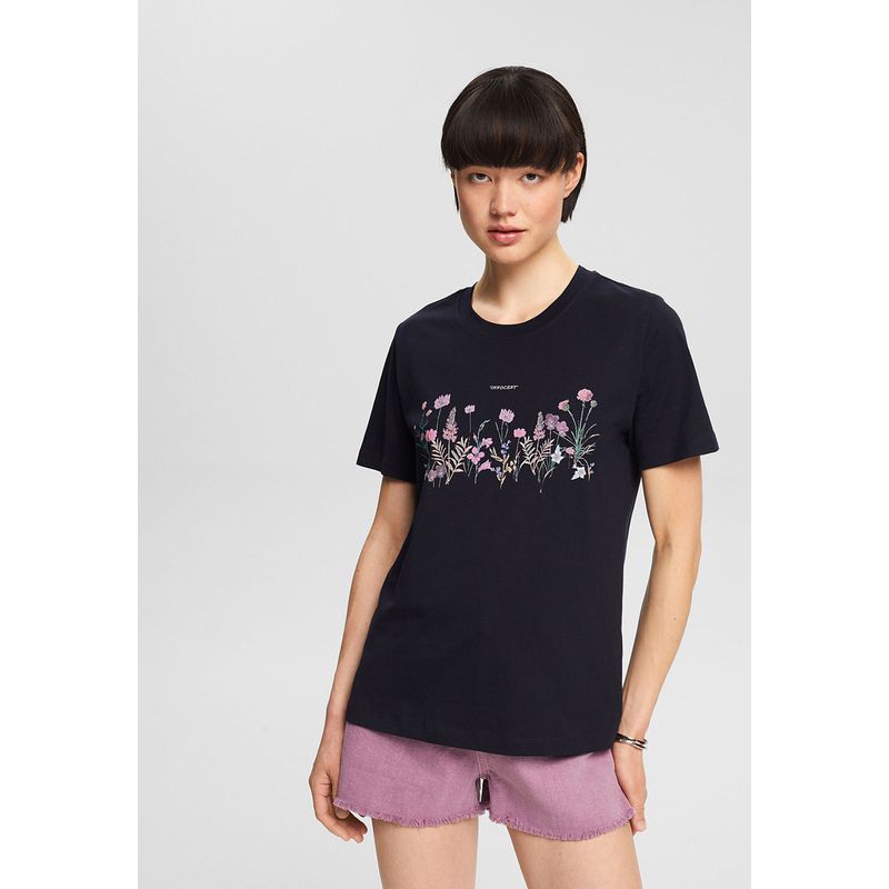 ESPRIT - Polera Con Estampado De Flores Esprit ESPRIT