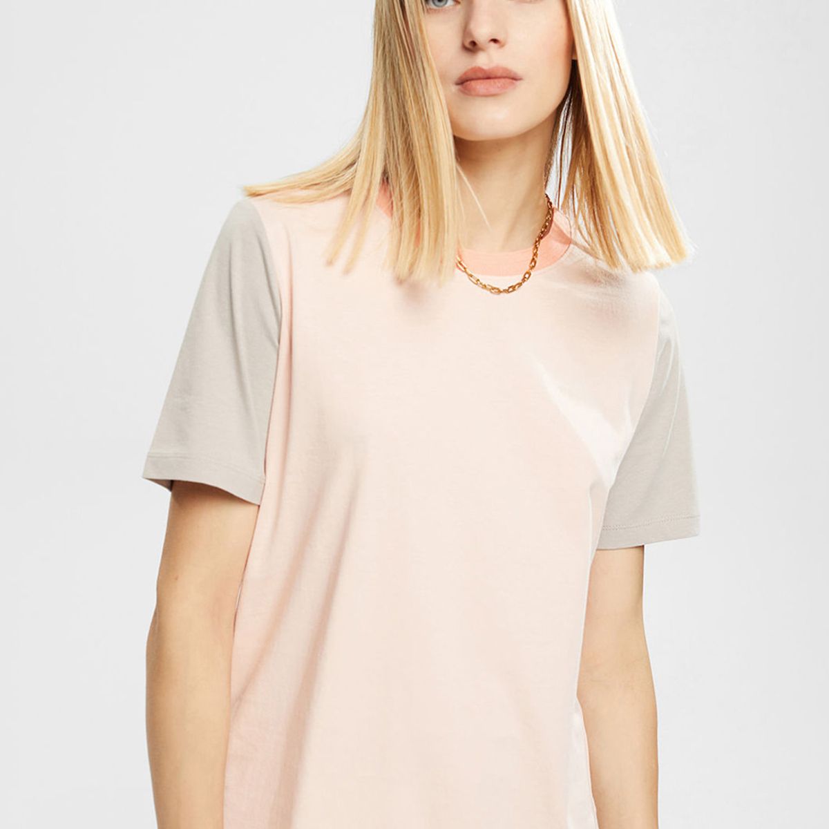 ESPRIT - Polera Con Diseño De Bloques De Color Esprit ESPRIT