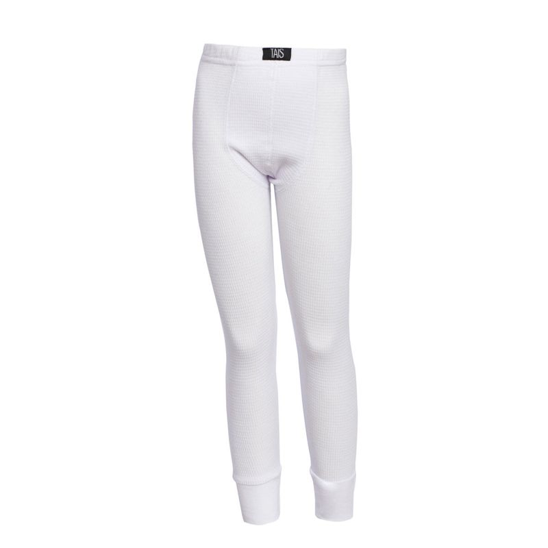 TAIS - Calzoncillo Largo Termico Tejido Panal Blanco Tais