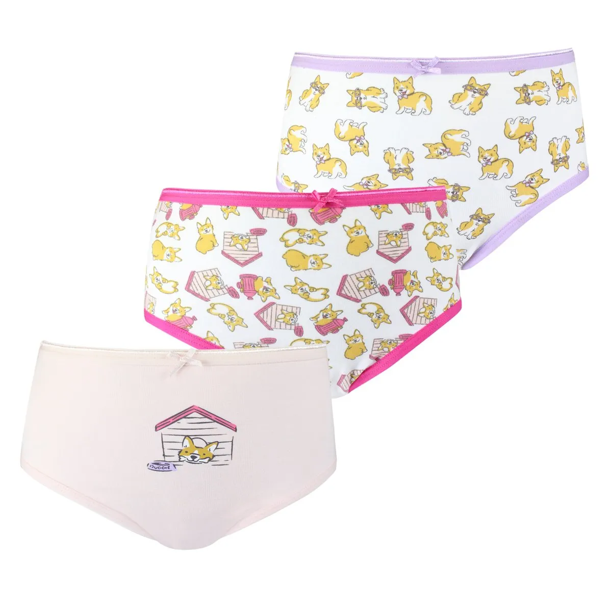 TAIS - Calzón Cotton Spandex Tri-Pack Rosado Tais