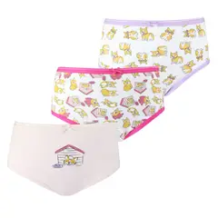 TAIS - Calzón Cotton Spandex Tri-Pack Rosado