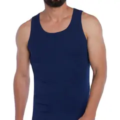 TAIS - Camiseta Algodón Musculosa Azulino