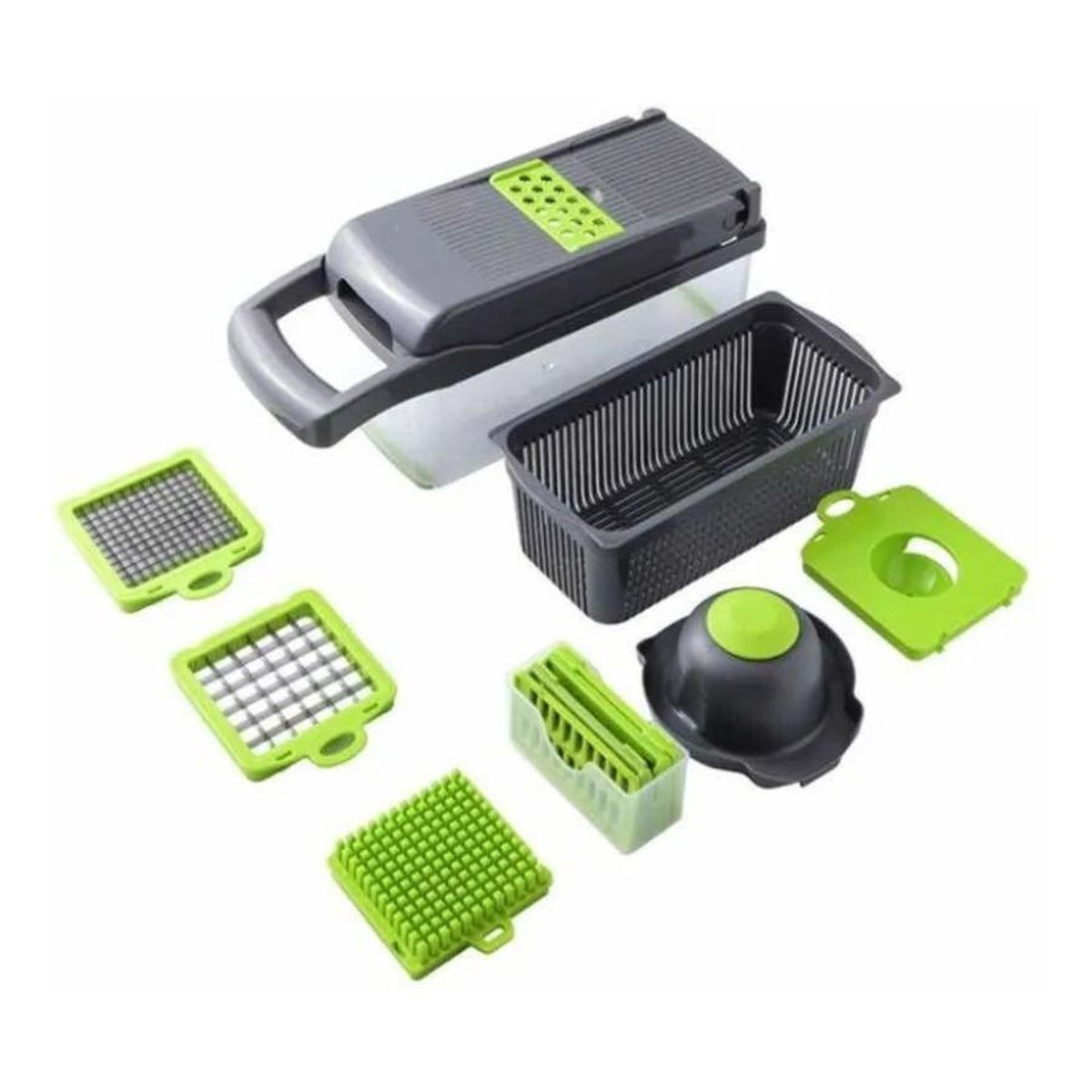 GENERICO - Picador Cortador De Verduras Frutas Rallador Alimentos 14 en 1