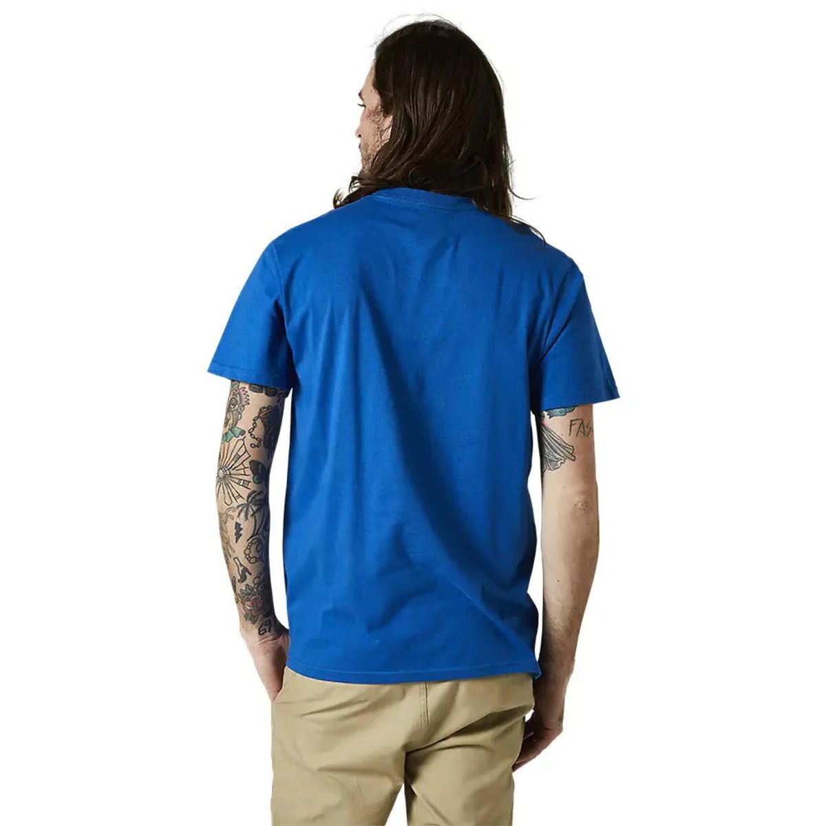 FOX RACING - Polera FOX Manga Corta LEGACY HEAD Azul