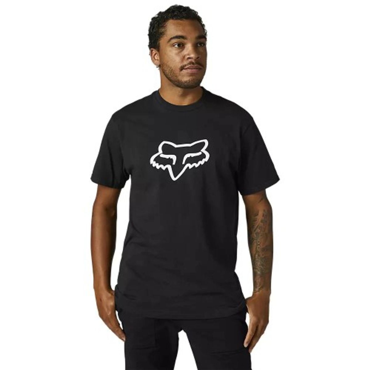 FOX RACING - Polera FOX Manga Corta LEGACY HEAD Negro