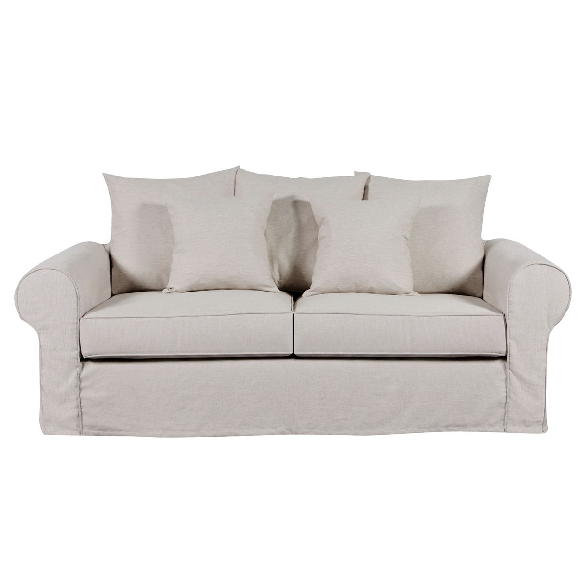 RILASSO - Sofá 3 Cuerpos Lino Algodón Amadea
