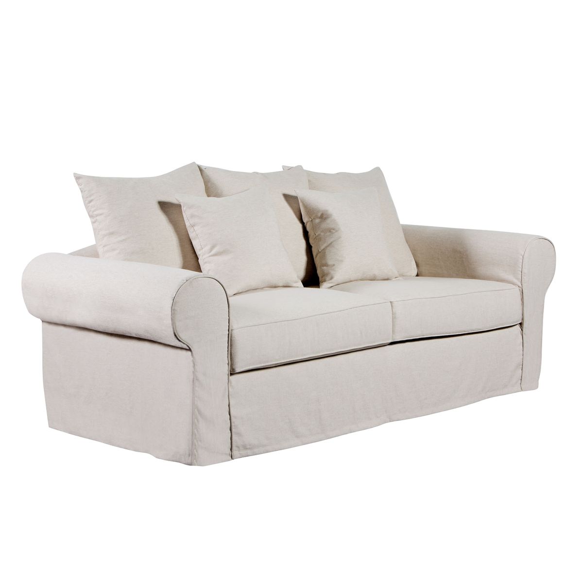 RILASSO - Sofá 3 Cuerpos Lino Algodón Amadea