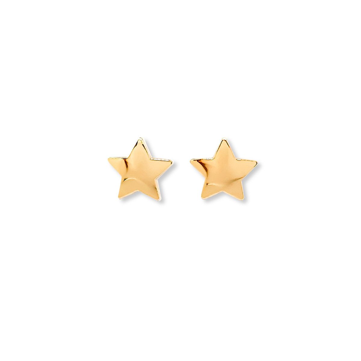 COGGIOLA - Aros Estrellas 16mm Enchapado Oro 18K