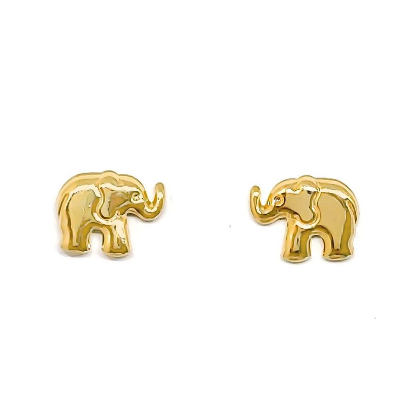 ANDREA COGGIOLA JOYAS - Aros Elefantes Enchapado Oro 18K