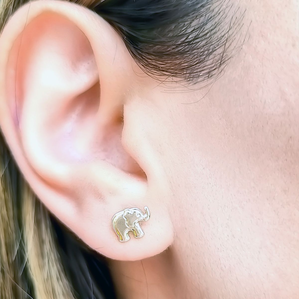 COGGIOLA - Aros Elefantes Enchapado Oro 18K