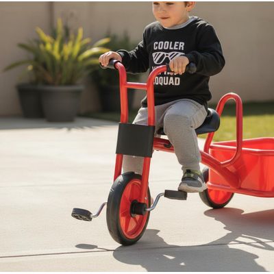 Imagen 2 del producto Triciclo con carro de acero para niños - Alta resistencia