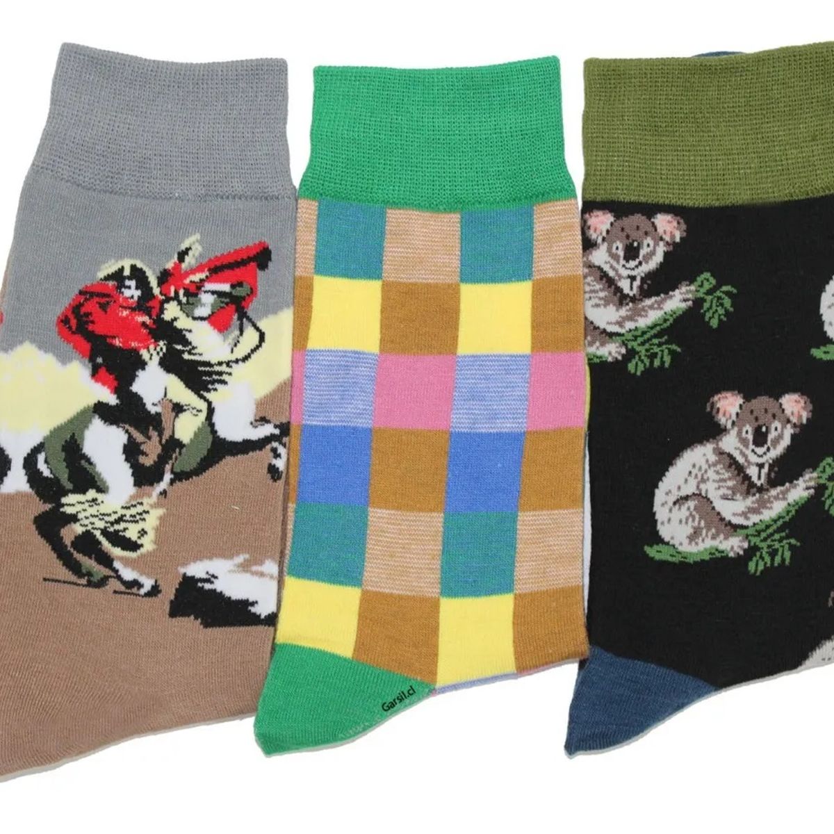 GARSIL - 12 Pares De Calcetines Con Diseño De Algodon - Unisex