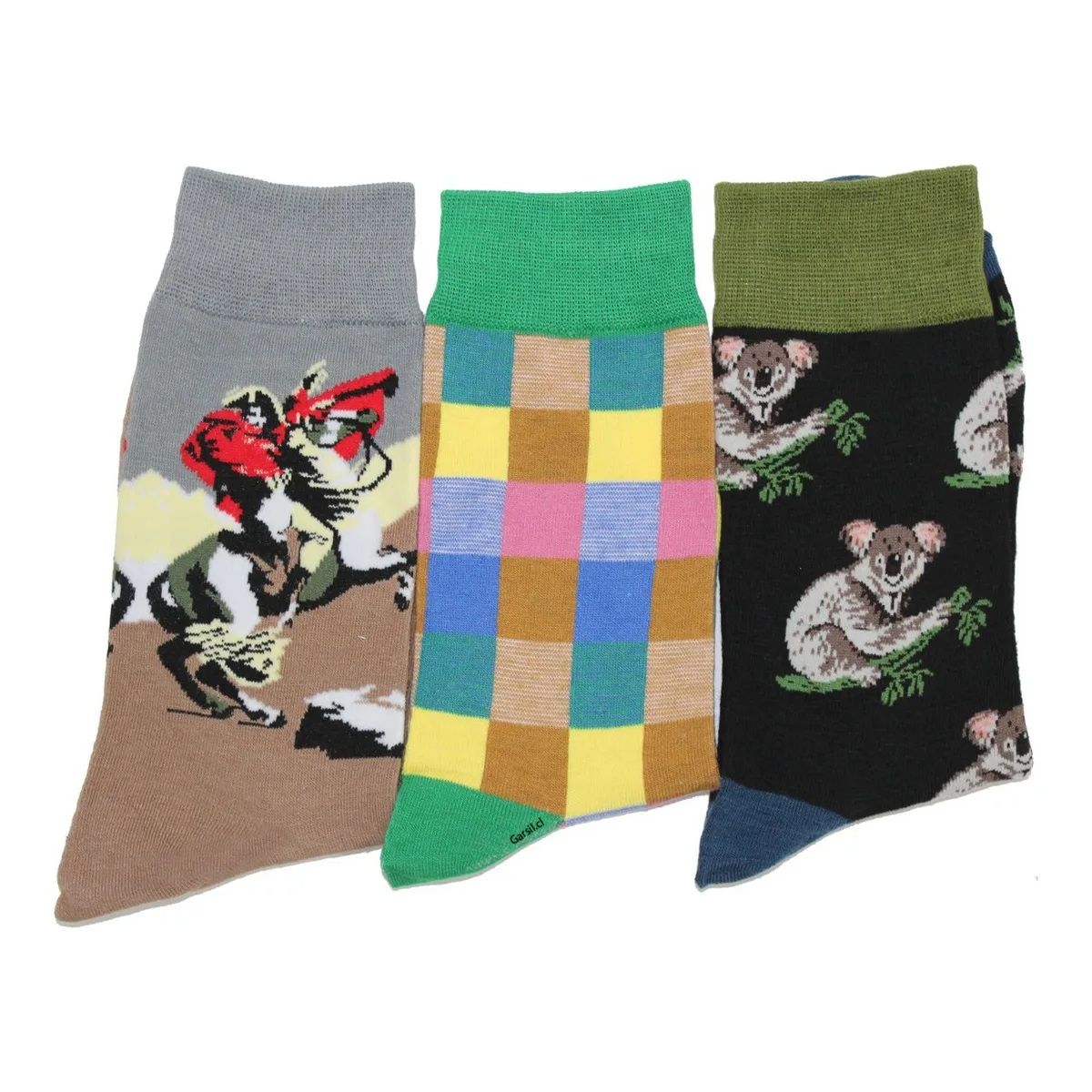 GARSIL - 12 Pares De Calcetines Con Diseño De Algodon - Unisex