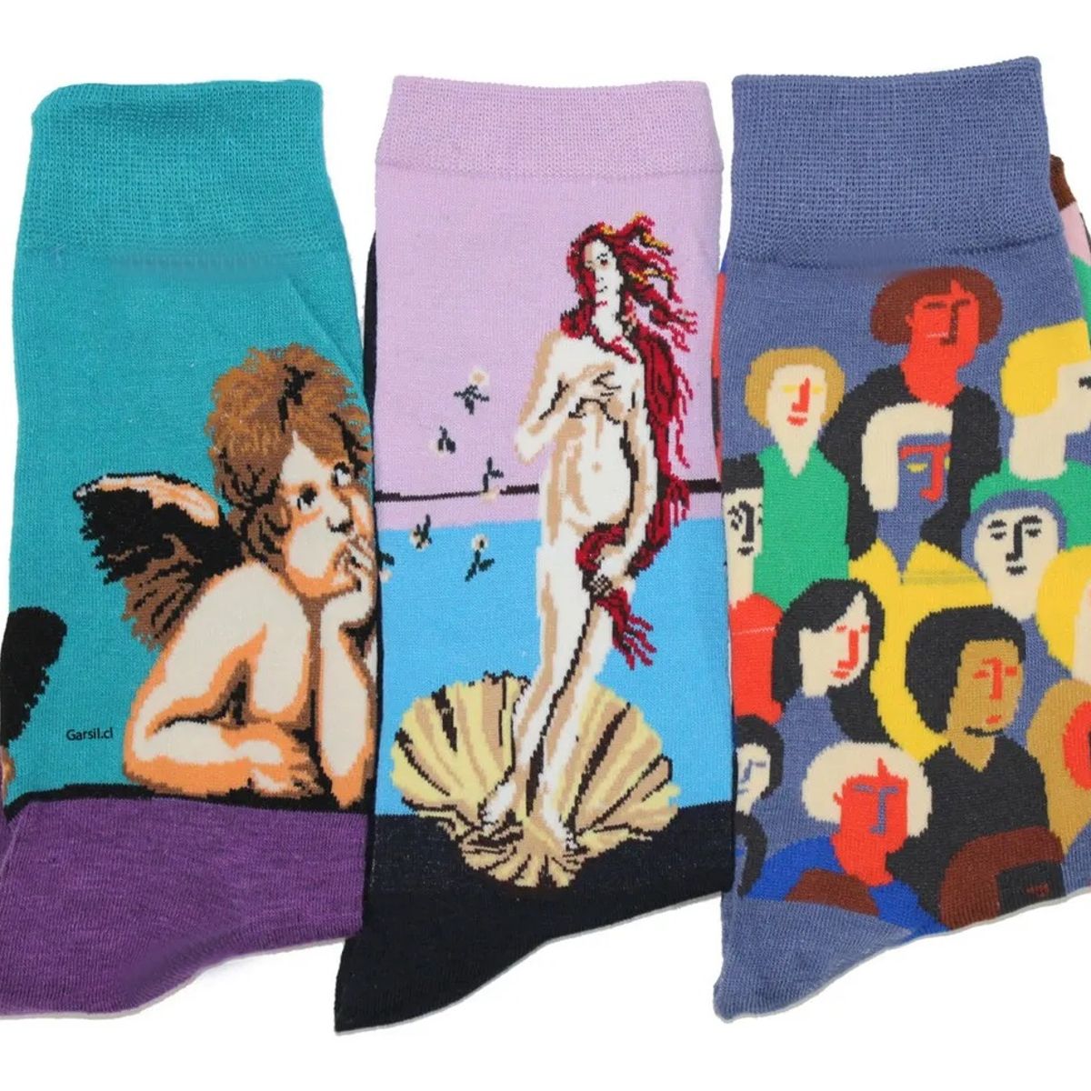GARSIL - 12 Pares De Calcetines Con Diseño De Algodon - Unisex